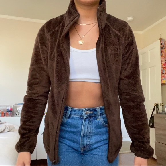 North Face Fluffy Brown Fleece Jacket - Picture 3 of 6